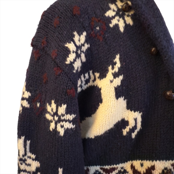 RARE Polo Ralph Lauren Hand-Knit Cardigan – Deer Stag - Picture 2 of 8